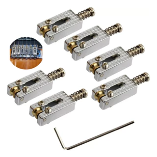 Kit 6 Carrinhos De Sela Para Ponte Tremolo De Guitarra Strat