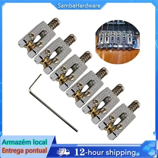 Kit 6 Carrinhos De Sela Para Ponte Tremolo De Guitarra Strat