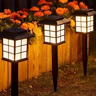 kit 6 Luz Solar Led À Prova D'Água Para Áreas Externas, Gramado, Jardim, Terraço, Luz Decorativa