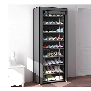 Armazenamento de sapateira removível de 9 camadas 27 pares de sapatos que economiza espaço em várias camadas