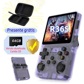 Console De Jogos Portátil R36S , Retrô Com Tela IPS De 3.5 Polegadas , 3500mAh , Mais De 15000 Integrados,mini game