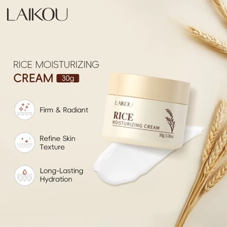 LAIKOU Creme Hidratante De Arroz 30g Refina A Textura Da Pele Hidratação De Longa Duração Mesmo Tom em Oferta na Shopee