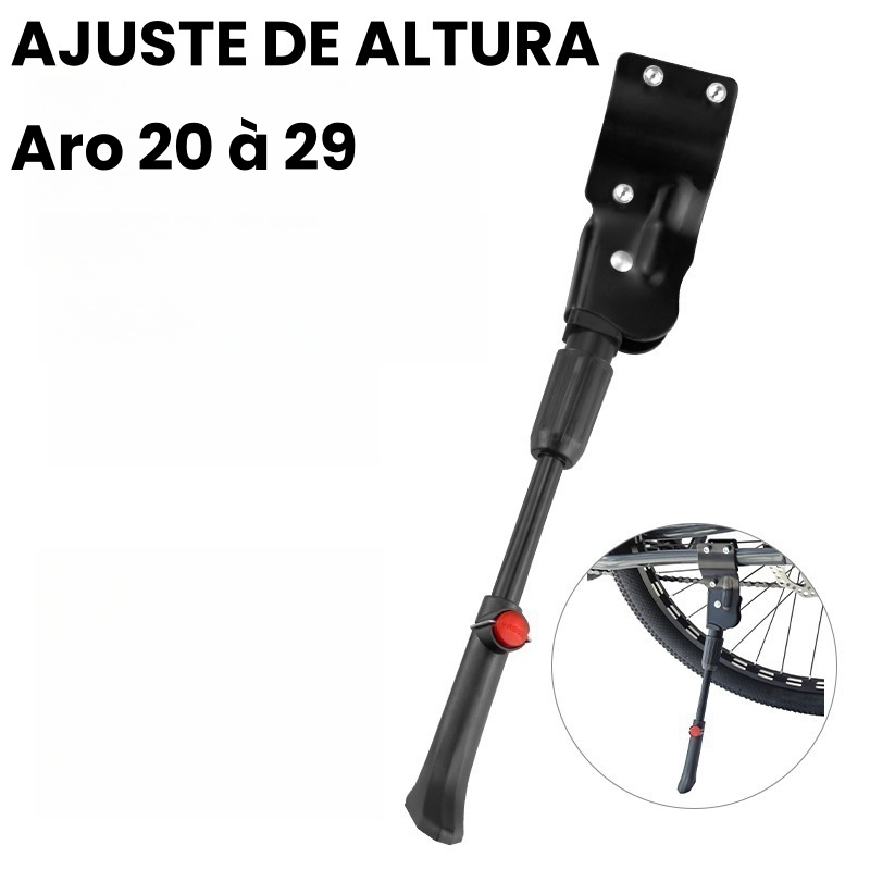 Descanso Lateral Pézinho C/regulagem P/bikes Aro 20 à 29