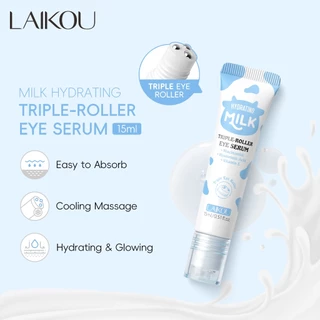 LAIKOU Leite Hidratante Triplo-Roller Eye Serum 15ml Firmador Lifting Cooling Massage em Oferta na Shopee