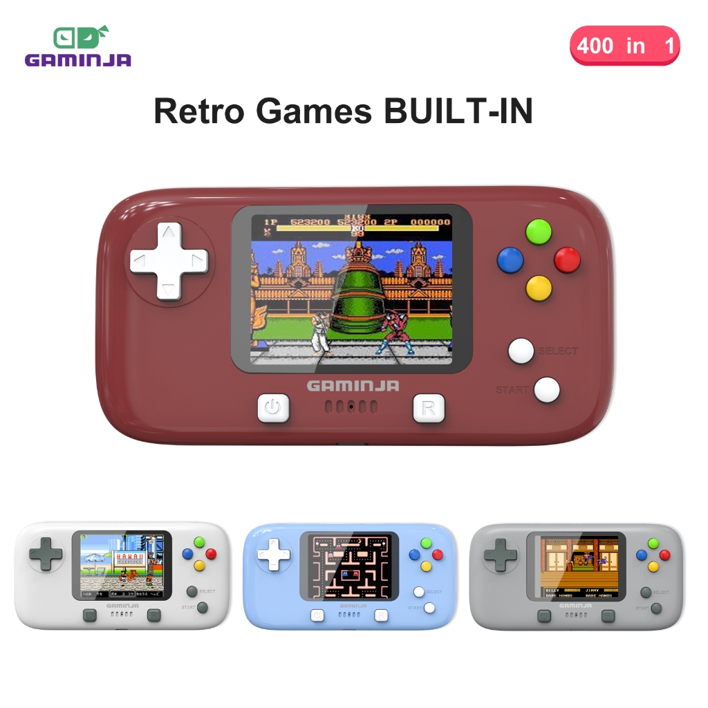 400 Em 1 Mini Console De Jogos Portátil Tela Colorida TFT De 2.8
