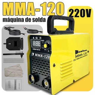Máquina De Solda Inversora 220V MMA-120 Tecnologia IGBT Display Digital Ferramenta De Soldagem Portátil Automática