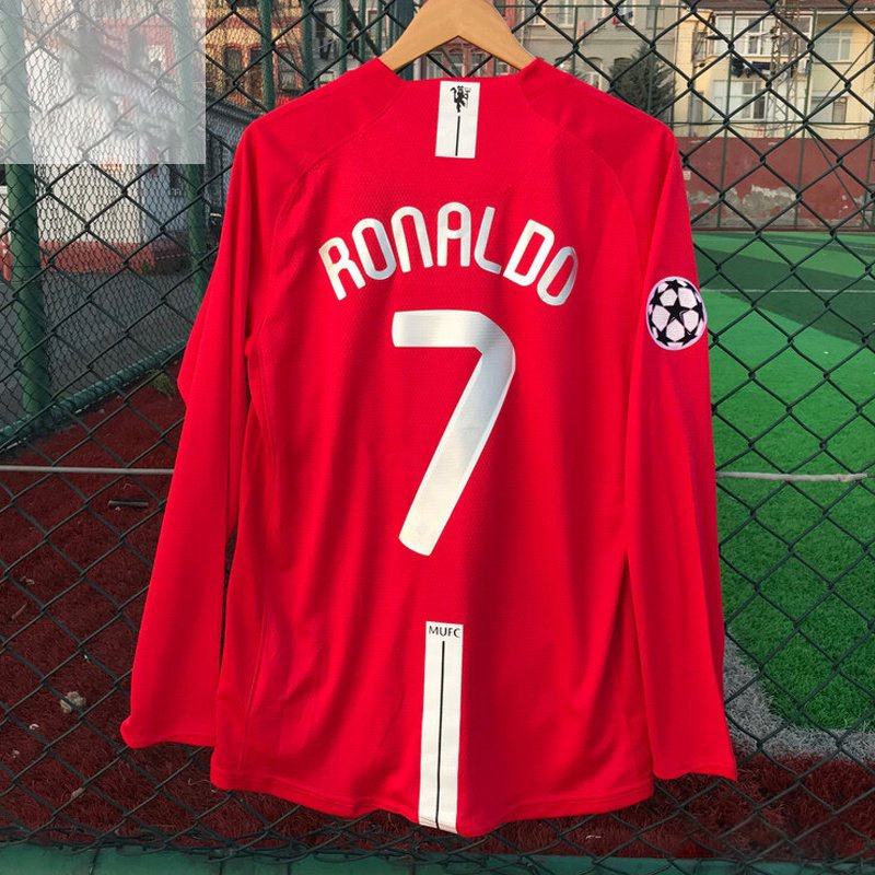 7#Ronaldo 0708 Camisa Retro Manga Longa | Shopee Brasil