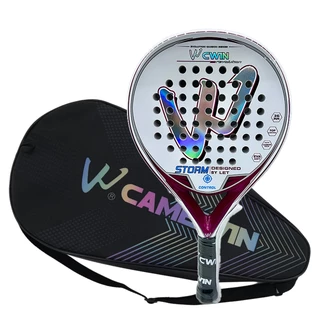 Camewin Padel Racket Tennis De Tênis De Fibra De Carbono EVA Soft Raquete Com Capa De Saco De Pás Presente Grátis Novo em Oferta na Shopee
