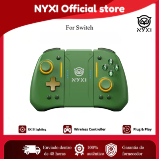 [BEST SELLER] NYXI Hyperion Pro Controlador De Jogo Bluetooth Joypad Sem Fio Verde Para Nintendo Switch