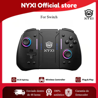 [BEST SELLER] NYXI Hyperion Controlador De Jogo Bluetooth Gamepad Sem Fio Preto Para Nintendo Switch