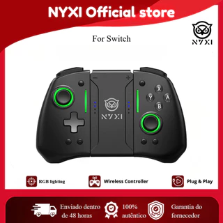 [BEST SELLER] NYXI Hyperion Pro Controlador De Jogo Bluetooth Gamepad Sem Fio Preto Para Nintendo Switch