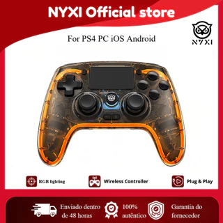 [BEST SELLER] NYXI Efeito hall controlador De Jogo Sem Fio gamepad transparente Para PS4 PC iOS Android controlador