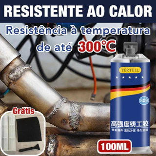 [ENTR]⚡100ML Cola Ferro De Reparo Industrial Forte Resistência Ao Calor Pasta De Metal Frio Agente De Fundição Soldagem
