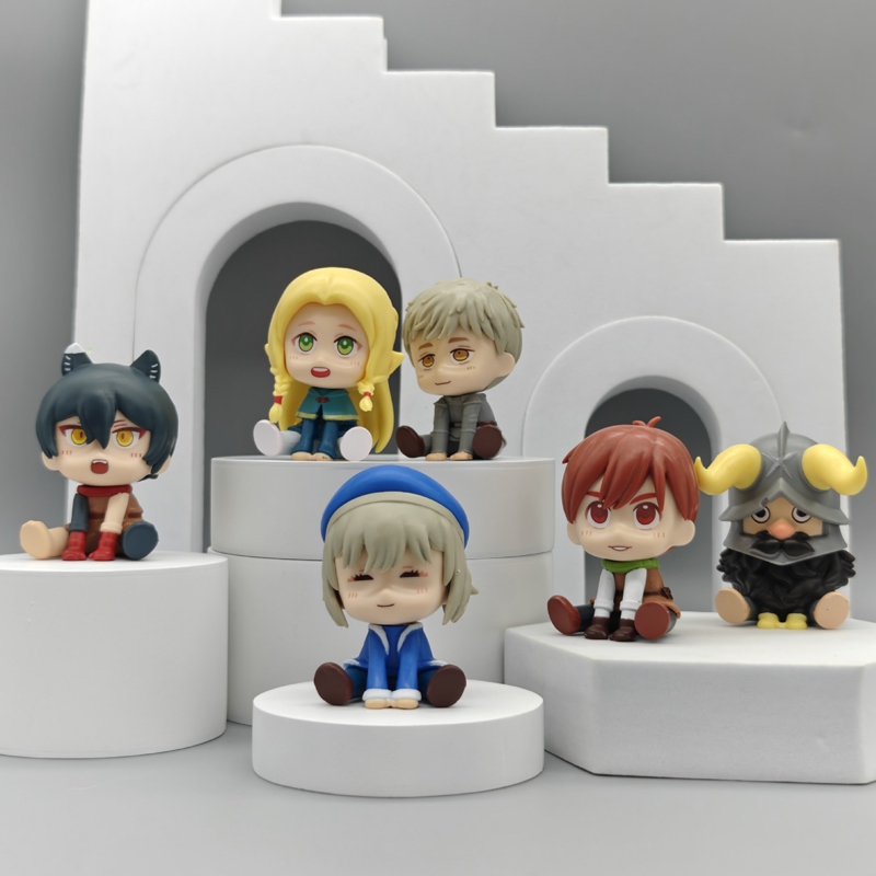 6 Pçs/Set 6cm Delicioso Em Dungeon Posição Sentada Laios Touden