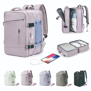 Mochila De Viagem USB Masculina E Feminina À Prova D