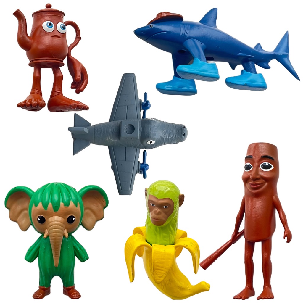 Porte-clés Coloré PVC Figurines Tung Tung Tung Sahur, Brainrot