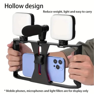 Estabilizador Kit Video Making Suporte De Gaiola De Coelho Com Tripés Móvel Para Celular E Câmera