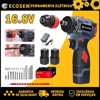 Parafusadeira elétrica com furadeira de 16,8 V e torque de lítio 2 em 1 de 85 Nm com motor sem escova