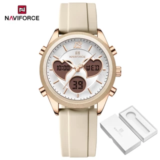 NAVIFORCE 5045T Relógio Feminino Multifuncional Romântico Elegante Com Mostrador Múltiplo em Oferta na Shopee