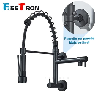 Torneira Gourmet Da Cozinha Única Fria 304Aço inoxidável Instalação Na Parede Monocomando Acabamento