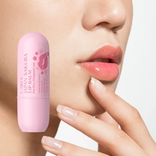 LAIKOU Japão Sakura Lip Balm 3.5g Hidratação Profunda Pele Macia Para Lábios Secos E Rachados em Oferta na Shopee