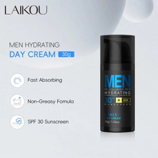 LAIKOU Men Creme De Dia Hidratante (SPF30) Pele Suave Calmante Proteção UV 30g em Oferta na Shopee