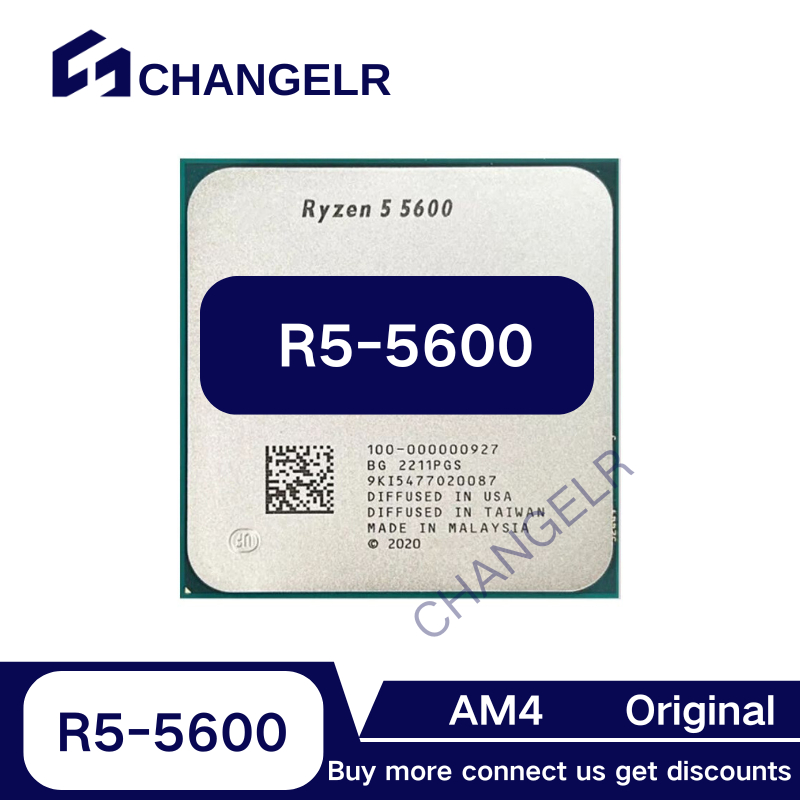 R5 5600 Ryzen 5 5600 3.5 GHz Processador CPU De 6 Núcleos E 12 Threads ...