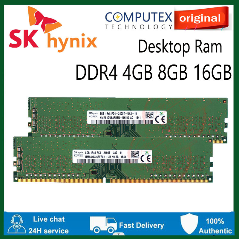 Barrettes De RAM DDR4 Pour PC Bureau - 288 Broches - 4/8/16/32/64 Go - Fréquences 2133 à 3200 MHz - Neuf