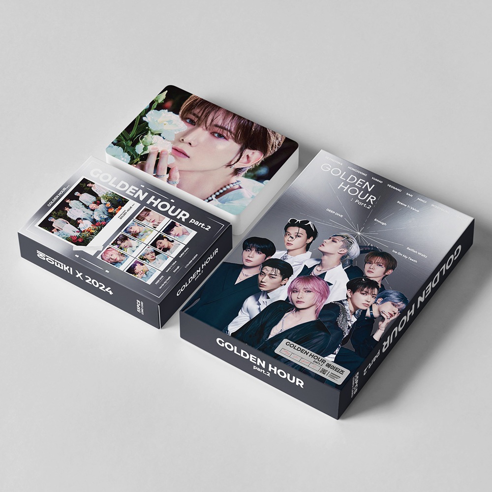 KPOP Cartões Fotográficos ATEEZ GOLDEN HOUR : Part . 2 LOMO Card