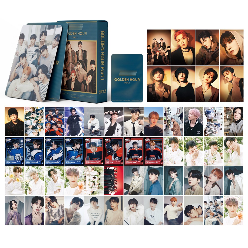 KPOP Cartões Fotográficos ATEEZ GOLDEN HOUR : Part . 2 LOMO Card