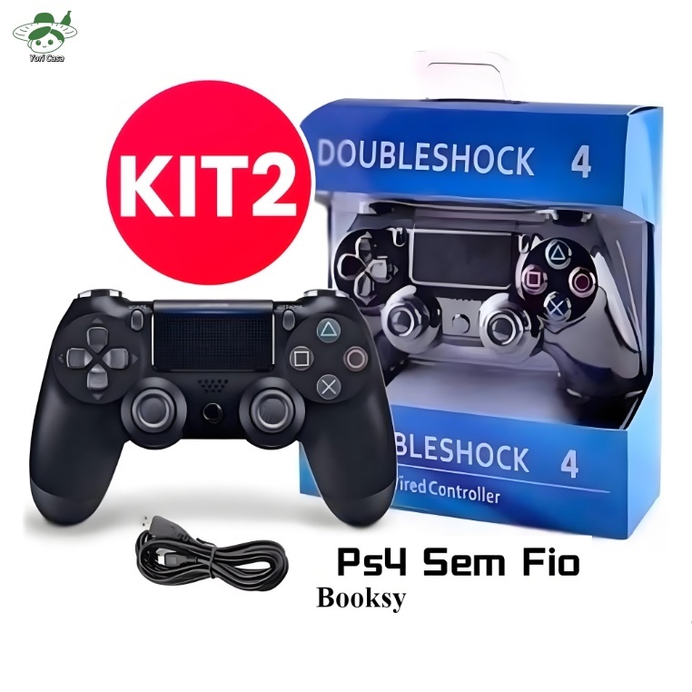 Kit 2 Controle Sem Fio Ps4 Joystick Playstation Dualshock 4 Camuflagem Opcional Verde