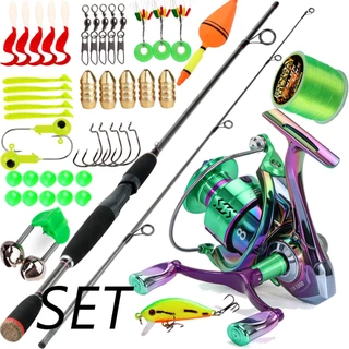 Sougayilang Conjunto De Carretel De Pesca Com Vara , 1.8m , Giratório Série 1000-5000 , Isca De Linha Grátis Para Água D