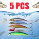 Kit 05 Iscas Artificiais Importadas 1/2 Meia Água de 9 cms e 8,5 gramas Pesca Tucunaré Traíra Dourado Robalo Black Bass