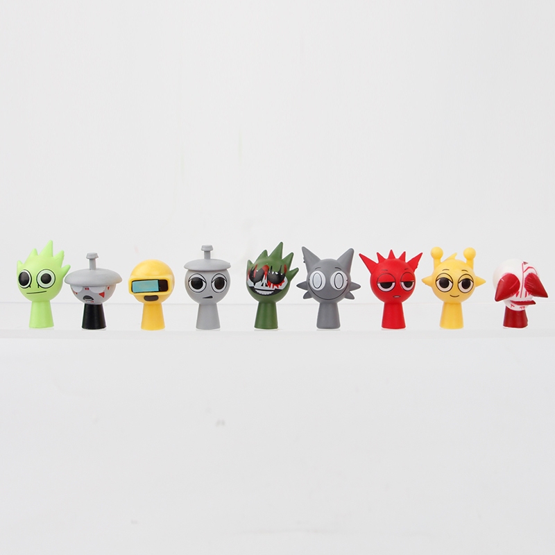 48 Pçs/Set 5cm Sprunki Caixa Figura Brinquedos Wenda Estatueta De
