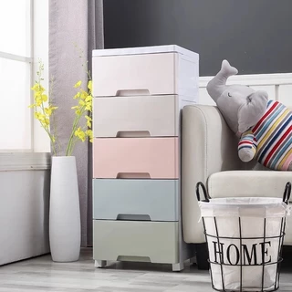 HAOSIN 39cm organizadora armario armazenamento dobrável empilhavel multiuso 5 Gavetas em Oferta na Shopee