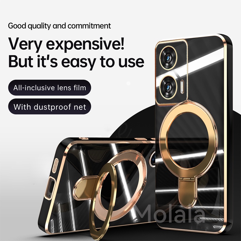 Custodia Antiurto Pixfab Per Motorola Moto G85 5G - Con Anello Magnetico E Supporto, Vari Colori
