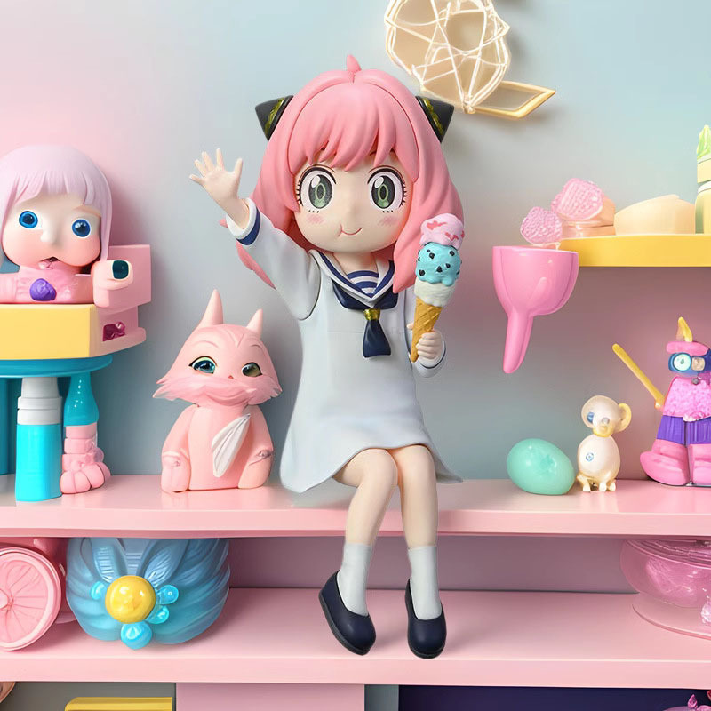 12cm Espião À Família Anya Forger Com Sorvete Noodle Stopper Anime