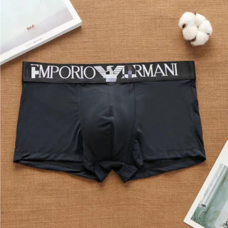 Cueca boxer Masculina Sedas Geladas Respirável Confortável Macia Sem Costura