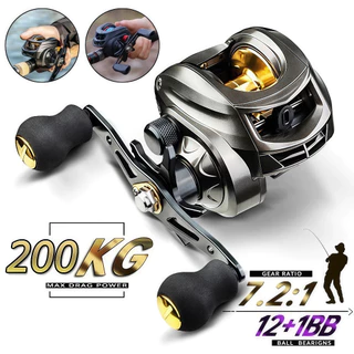 240Kg Carretilha De Pesca Com Marine Sports Pitching 6.2: 1 Alta 10kg Max Molinete De Pesca Molinete Pesca Mulinete