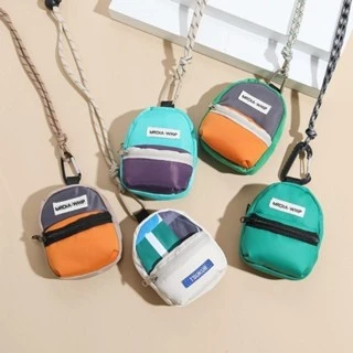 Bolsa De Moedas OOSTAR , Armazenamento De Fone De Ouvido , Mini Carteira Pequena De Cor Contrastante Para Polykey