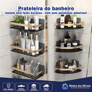 SUPORTE PARA SHAMPOO PARA USO NO BANHEIRO NA PAREDE de alumínio suporte organizador multiuso