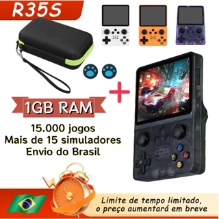 Console De Jogos Portátil Retrô R35S , Sistema ArkOS , 64 Gb , 15.000 , Presente De Páscoa/Aniversário