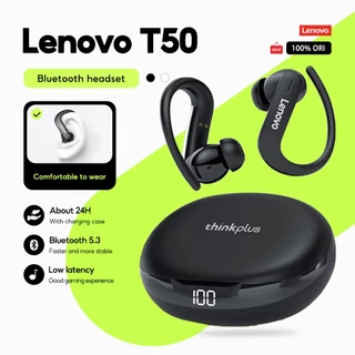 Lenovo Fones De Ouvido T50 Bluetooth Sem Fio Fone À Prova Dwireless Água Com Microfone Esportes Correndo Jogo Alta Fidel