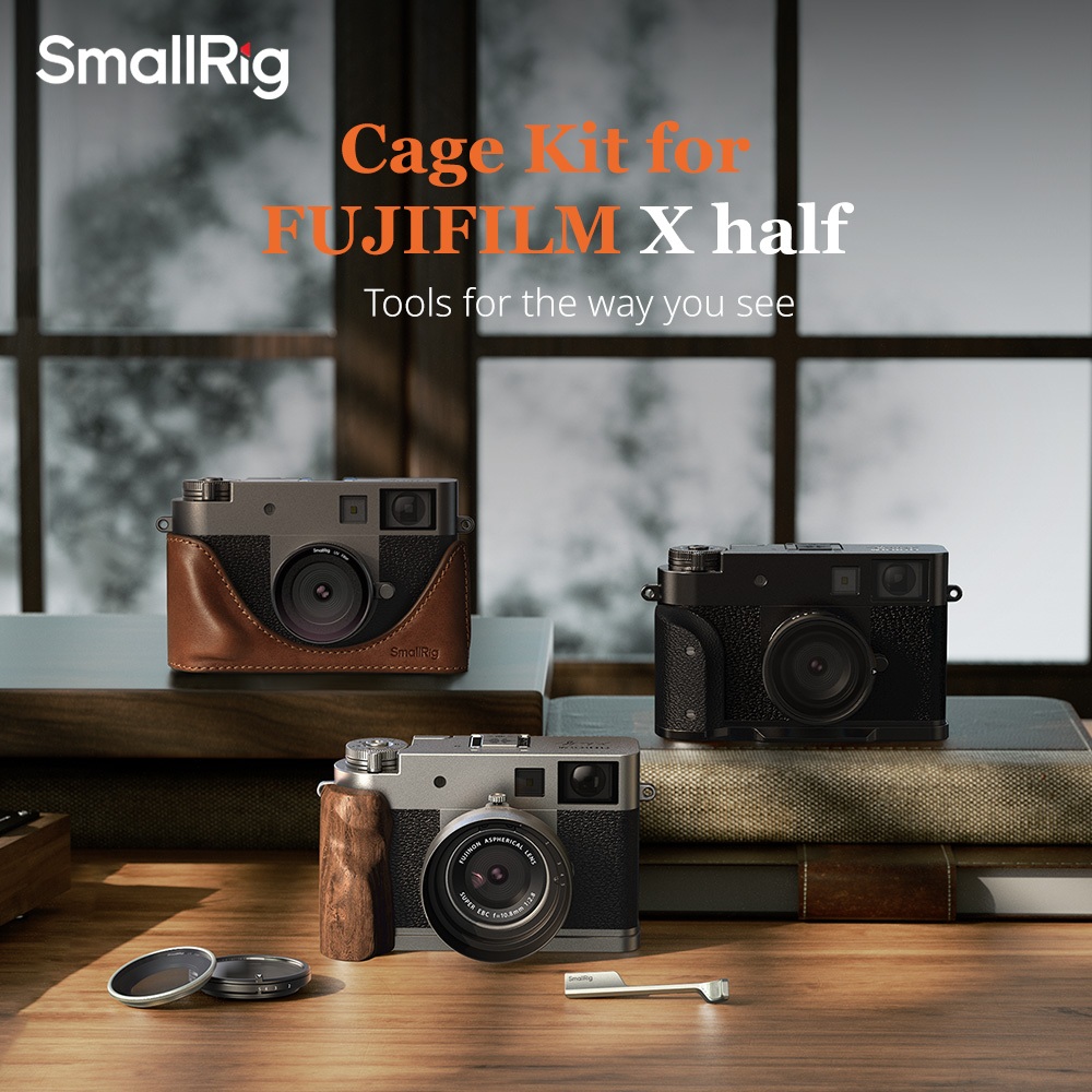 Fujifilm X Half X-HF1 ブラック SmallRigアクセサリ SmallRig Para FUJIFILM X half , Kit De Capa De Couro Câmera