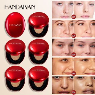 Handaiyan Almofada Base Líquida Oval Casca Vermelha Corretivo Natura Reparação Base Líquida em Oferta na Shopee