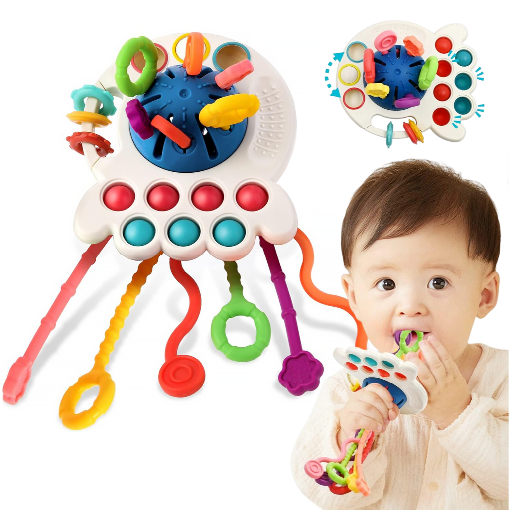 Bebê Corda Puxar Brinquedo Brinquedos Sensoriais Para Crianças De ...