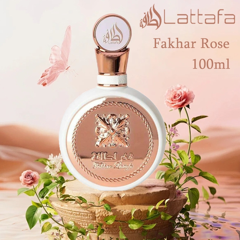 Perfume Árabe Lattafa Fakhar Rose Eau de Parfum Feminino 100ml