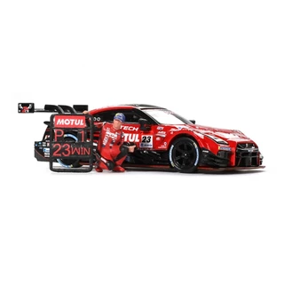 Mini GT MGT00875-L 875 1/64 Nissan-R NISMO # 23 MOTUL AUTECH 2021 SUPER Série Suzuka Vencedor Com Figura Tsugio Matsuda 