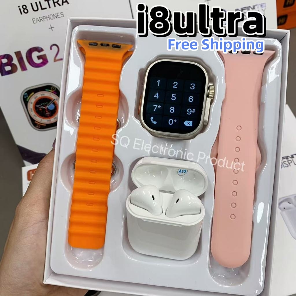 2025 Smartwatch I8 Ultra Max 2 Em 1 C/fone Bluetooth-Relógio Inteligente Iwo 16