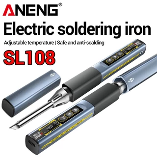 Ferro de Solda Elétrico ANENG SL108 - 96W, Temperatura Ajustável, Ferramenta de Soldagem Portátil de Aquecimento Rápido